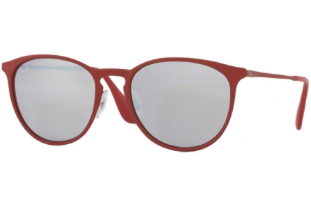 Gafas de Sol - Ray-Ban® - Ray-Ban® RB3539 ERIKA METAL - 9023B5 RUBBER BORDO // BORDO LIGHT FLASH GREY