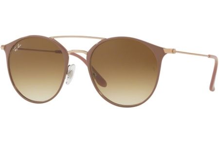 Gafas de Sol - Ray-Ban® - Ray-Ban® RB3546 - 907151 COPPER TOP ON BEIGE // CLEAR GRADIENT BROWN