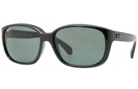 Gafas de Sol - Ray-Ban® - Ray-Ban® RB4161 - 601 BLACK // CRYSTAL GREEN