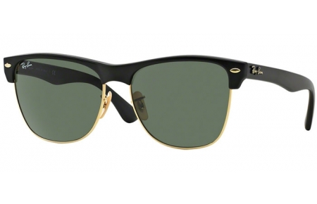 Lunettes de soleil - Ray-Ban® - Ray-Ban® RB4175 CLUBMASTER OVERSIZED - 877 DEMI SHINY BLACK ARISTA // CRYSTAL GREEN
