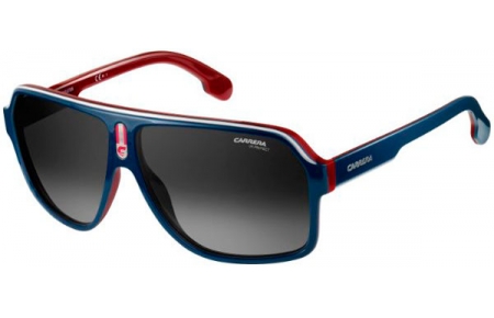 Gafas de Sol - Carrera - CARRERA 1001/S - 8RU (9O) BLUE  RED WHITE // DARK GREY GRADIENT