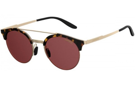 Gafas de Sol - Carrera - CARRERA 141/S - AOZ (W6) HAVANA STEEL MATTE GOLD // BURGUNDY POLARIZED ANTIREFLECTION