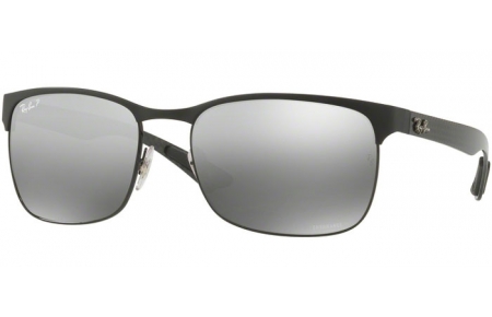 Lunettes de soleil - Ray-Ban® - Ray-Ban® RB8319CH - 186/5J MATTE BLACK // GREY MIRROR GREY GRADIENT POLARIZED