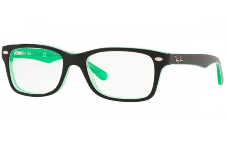 Gafas Junior - Ray-Ban® Junior Collection - RY1531 - 3764 GREEN TRANSPARENT ON TOP BLACK