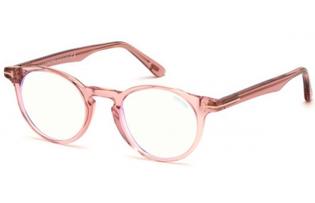 Monturas - Tom Ford - FT5557-B - 072  TRANSPARENT PINK