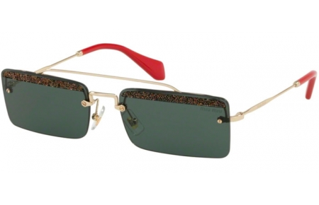 Gafas de Sol - Miu Miu - SMU 59TS - KI63O1 PALE GOLD // GREEN