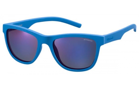 Gafas Junior - Polaroid Junior - PLD 8018/S - ZDI (JY) BLUE // GREY BLUE MIRROR POLARIZED