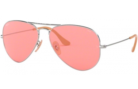 Gafas de Sol - Ray-Ban® - Ray-Ban® RB3025 AVIATOR LARGE METAL - 9065V7 SILVER // PINK PHOTOCROMIC