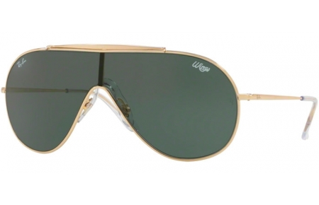 Gafas de Sol - Ray-Ban® - Ray-Ban® RB3597 WINGS - 905071 GOLD // DARK GREEN