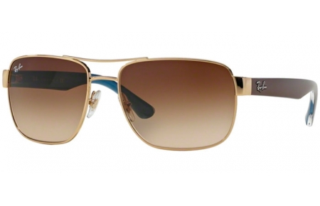 Sunglasses - Ray-Ban® - Ray-Ban® RB3530 - 001/13 GOLD // BROWN GRADIENT