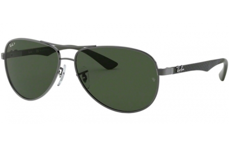 Gafas de Sol - Ray-Ban® - Ray-Ban® RB8313 CARBON FIBRE - 004/N5 GUNMETAL // GREEN POLARIZED