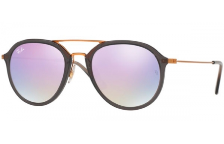 Lunettes de soleil - Ray-Ban® - Ray-Ban® RB4253 - 62377X SHINY GREY // LILAC FLASH GRADIENT