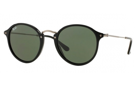 Lunettes de soleil - Ray-Ban® - Ray-Ban® RB2447 ROUND - 901 BLACK // GREEN