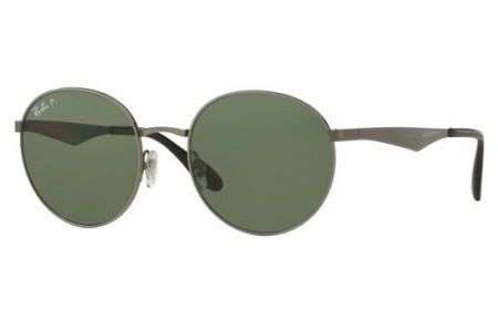 Gafas de Sol - Ray-Ban® - Ray-Ban® RB3537 - 004/9A SHINY GUNMETAL // DARK GREEN POLARIZED