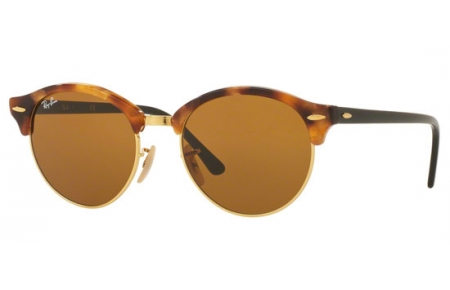 Gafas de Sol - Ray-Ban® - Ray-Ban® RB4246 CLUBROUND - 1160 SPOTTED BROWN HAVANA // BROWN