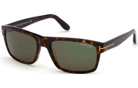 Gafas de Sol - Tom Ford - AUGUST FT0678 - 52N  DARK HAVANA // GREEN