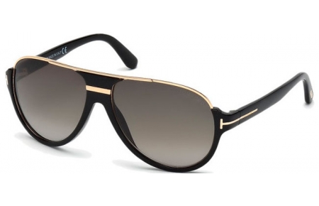 Gafas de Sol - Tom Ford - DIMITRY FT0334 - 01P SHINY BLACK GOLD // GREY GRADIENT