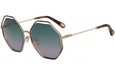 Gafas de Sol - Chloé - CE132S POPPY - 240 HAVANA GOLD // GREEN GRADIENT ROSE