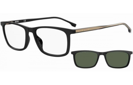 Monturas - BOSS Hugo Boss - BOSS 1150/CS - 807 (QT) BLACK // CLEAR + CLIP ON GREEN