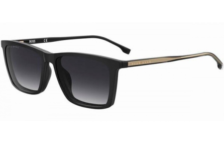 Monturas - BOSS Hugo Boss - BOSS 1151/CS - 807 (9O) BLACK // CLEAR + CLIP ON DARK GREY GRADIENT