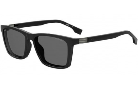 Monturas - BOSS Hugo Boss - BOSS 1576/CS - 807 (M9) BLACK // CLEAR + CLIP ON GREY POLARIZED