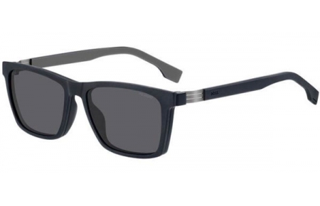 Monturas - BOSS Hugo Boss - BOSS 1576/CS - XW0 (M9) BLUE GREY // CLEAR + CLIP ON GREY POLARIZED