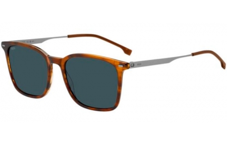 Gafas de Sol - BOSS Hugo Boss - BOSS 1694/S - 6C5 (KU) BROWN HORN RUTHENIUM // BLUE GREY