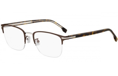 Lunettes de vue - BOSS Hugo Boss - BOSS 1729/G - 12R MATTE BROWN SILVER