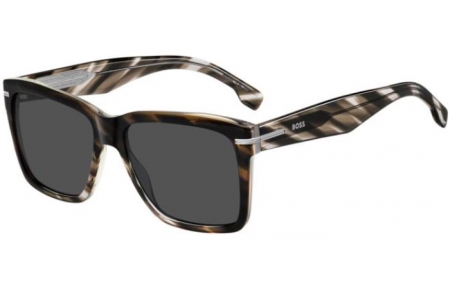 Gafas de Sol - BOSS Hugo Boss - BOSS 1745/S - TV7 (2K) STRIPED BROWN // DARK GREY ANTIREFLECTION