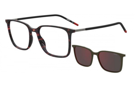 Monturas - HUGO Hugo Boss - HG 1270/CS - 581 (AO) HAVANA BLACK // + CLIP ON RED MIRROR