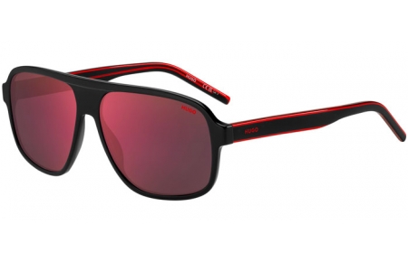 Gafas de Sol - HUGO Hugo Boss - HG 1296/S - OIT (AO) BLACK RED // RED MIRROR