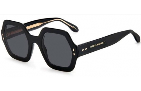 Lunettes de soleil - Isabel Marant - IM 0004/N/S - 2M2 (IR) BLACK GOLD // GREY