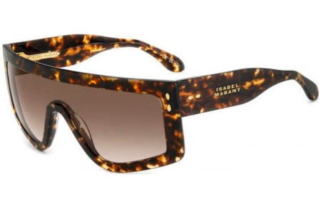 Lunettes de soleil - Isabel Marant - IM 0155/S - 086 (HA) DARK HAVANA // BROWN GRADIENT