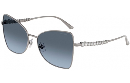 Gafas de Sol - Jimmy Choo - JC4010B - 30048F  GUNMETAL // BLUE GRADIENT