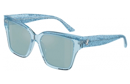 Gafas de Sol - Jimmy Choo - JC5003 - 50387C  TRANSPARENT SKY BLUE GLITTER // LIGHT BLUE MIRROR