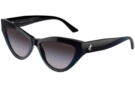 Gafas de Sol - Jimmy Choo - JC5004 - 504587  BLACK GRADIENT GLITTER // GREY GRADIENT