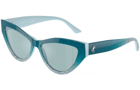 Gafas de Sol - Jimmy Choo - JC5004 - 50497C  SKY BLUE GRADIENT GLITTER // LIGHT BLUE MIRROR