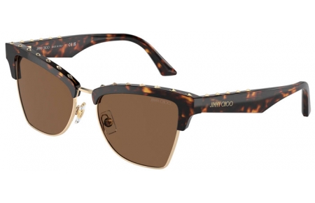 Gafas de Sol - Jimmy Choo - JC5014 - 500273  DARK HAVANA PALE GOLD // DARK BROWN