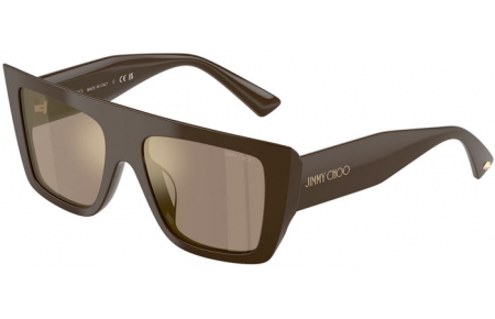 Gafas de Sol - Jimmy Choo - JC5026U - 50605A  CAPER GREEN // LIGHT BROWN MIRROR GOLD