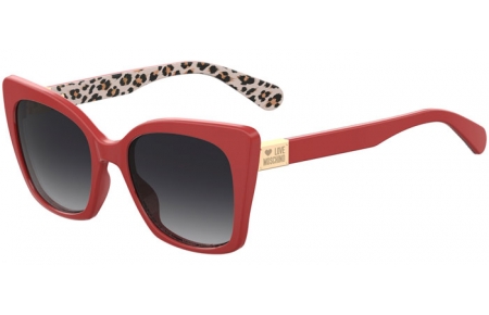 Gafas de Sol - Love Moschino - MOL000/S - 3VJ (9O) ANIMALIER RED // DARK GREY GRADIENT