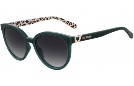 Gafas de Sol - Love Moschino - MOL041/S - SK8 (9O) ANIMALIER GREEN // DARK GREY GRADIENT