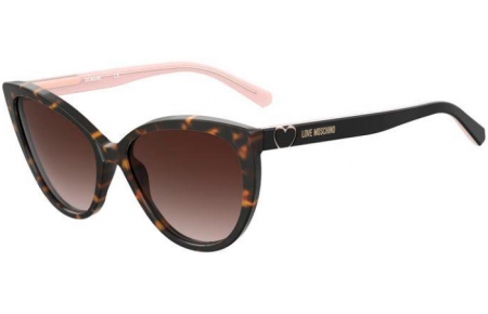 Gafas de Sol - Love Moschino - MOL043/S - 086 (HA) DARK HAVANA // BROWN GRADIENT