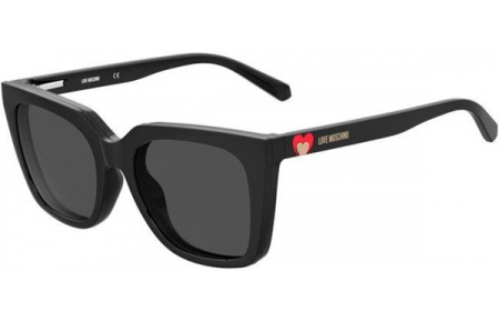 Gafas de Sol - Love Moschino - MOL055/CS - 807 (IR) BLACK // + CLIP ON GREY BLUE