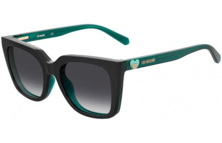 Gafas de Sol - Love Moschino - MOL055/CS - ETJ (9O) BLACK TEAL // +CLIP ON DARK GREY GRADIENT