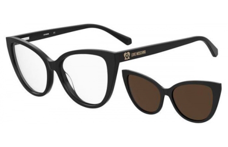 Monturas - Love Moschino - MOL066/CS - 807 (70) BLACK // + CLIP ON BROWN