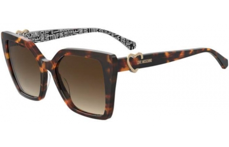 Gafas de Sol - Love Moschino - MOL067/S - 086 (HA) DARK HAVANA // BROWN GRADIENT