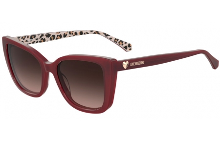 Gafas de Sol - Love Moschino - MOL073/S - WGX (HA) PATTERNED RED // BROWN GRADIENT