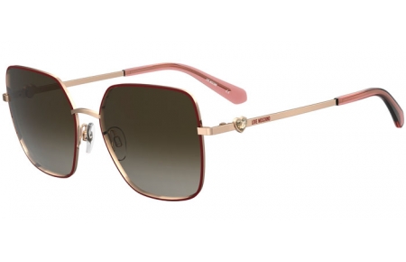 Gafas de Sol - Love Moschino - MOL075/S - 6K3 (HA) BURGUNDY GOLD // BROWN GRADIENT