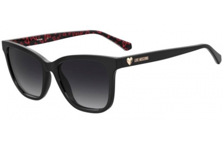 Gafas de Sol - Love Moschino - MOL078/S - INA (9O) BLACK PATTERNED BLACK // DARK GREY GRADIENT