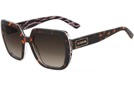 Gafas de Sol - Love Moschino - MOL082/S - MAP (HA) HAVANA PATTERNED PINK // BROWN GRADIENT